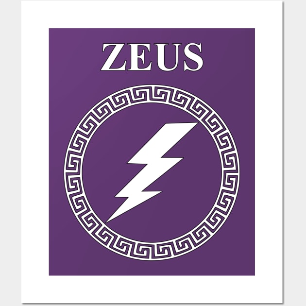 Zeus Ancient Greek God Wall Art by AgemaApparel